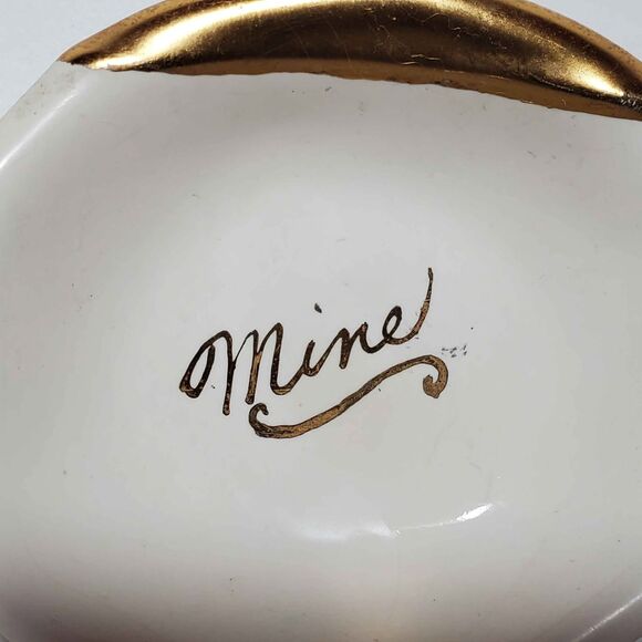 Yours and Mine Tea Bag Holders Vintage 1960 - Picture 3 of 10